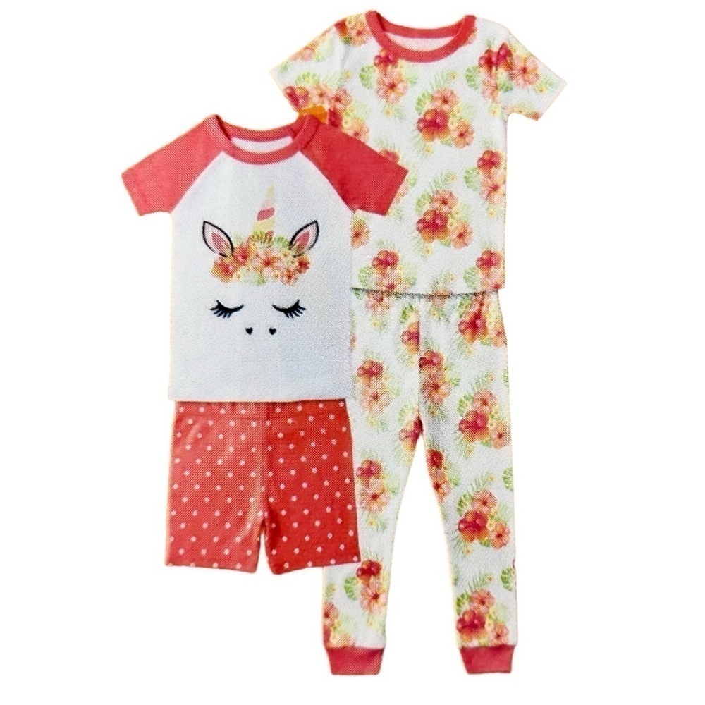 Member's Mark Girl's 4-Piece Snug Fit Mix-N-Match Favorite Pajamas Set - Picture 3 of 10